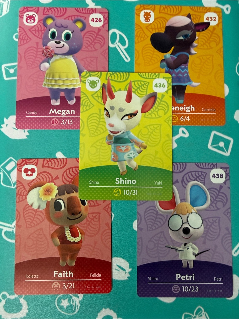 LOT Animal Crossing Amiibo Cards